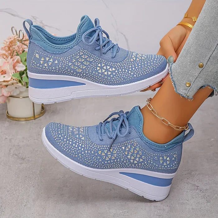Giselle – Ortopediska sneakers med glittrande strassstenar