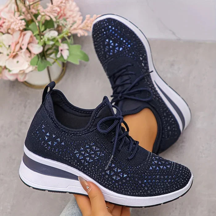 Giselle – Ortopediska sneakers med glittrande strassstenar
