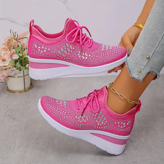 Giselle – Ortopediska sneakers med glittrande strassstenar