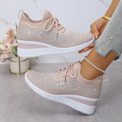 Giselle – Ortopediska sneakers med glittrande strassstenar